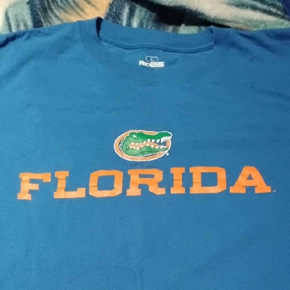Men's Blue Size Large Pro Edge Florida Gators Football Shirt Sports